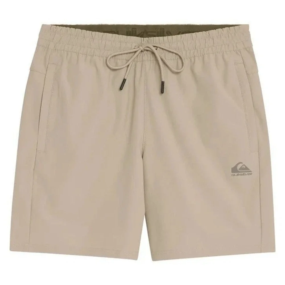 QUIKSILVER Amphibian Hybrid Shorts Mens XXL Beige Khaki Tan Swim Shorts 2XL NWT
